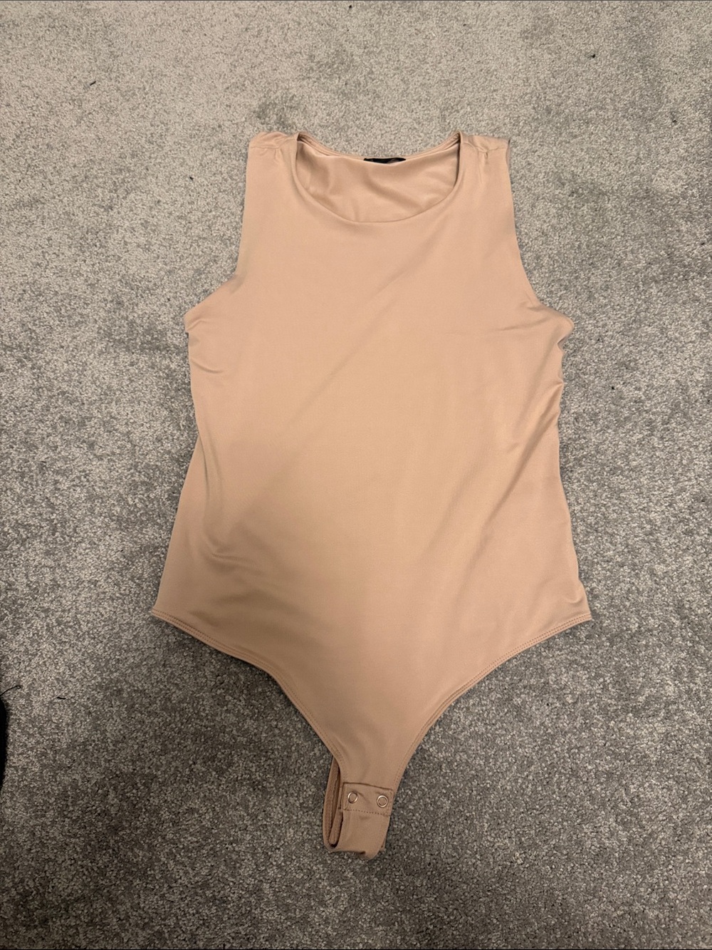 Dynamite Nude Beige Sleeveless Bodysuit